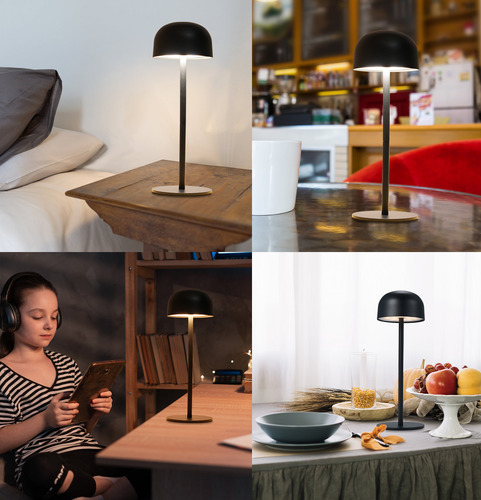 Mesa De Noche Led Con Control Táctil, Inalámbrica, Recargabl