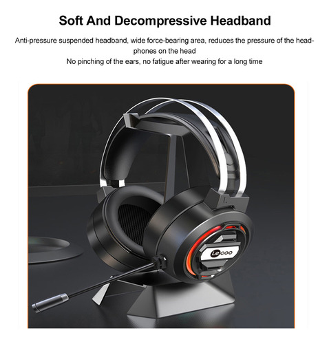 Auriculares Usb Para Juegos Con Micrófono Con Cable Para Pc,