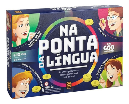 Jogo Na Ponta Da Língua Grow 600 Criança Perguntas Gramática
