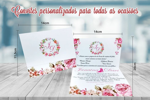 Imagem 1 de 6 de 40 Convites Barato P/ 15 Anos Casamento Aniversário Noivado