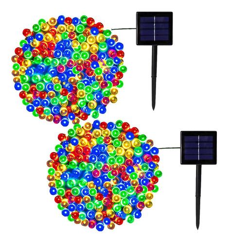 Paquete De 2 Luces Solares Extralar De 85 Pies Y 240 Le...