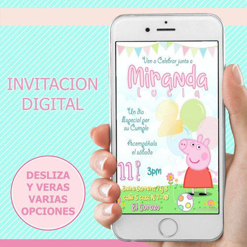 Invitacion Digital Pepa Pig