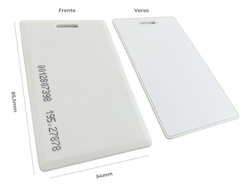 Cartão Clamshell Rfid 125khz Controle Acesso Aba10 1000 Un.