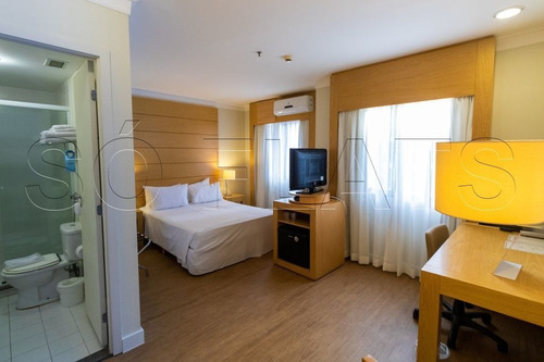 Imagem 2 de 15 de Flat No Campo Belo A Venda Fora Do Pool - Sf33438