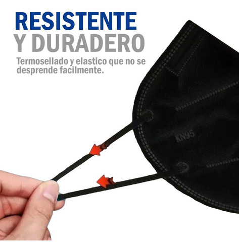 Imagen 5 de 8 de Cubrebocas Kn95 Certificado 5 Capasmascarilla N95 50 Piezas