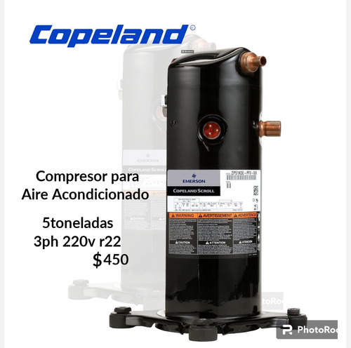 Copeland De 5tr Trifasico Gas R22 220v Scroll 