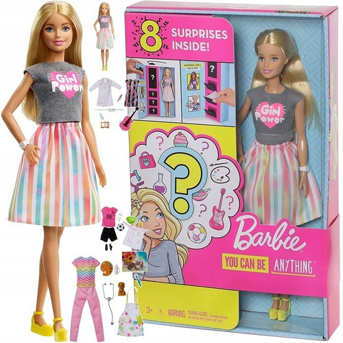 Imagen 1 de 10 de Barbie Puedes Ser Lo Que Quieras Con Profesiones Sorpresas