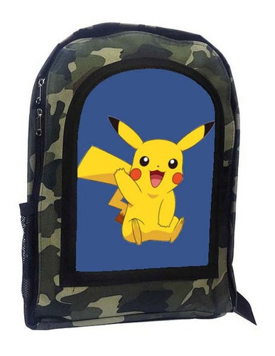 Mochila Camuflada Pikachu A211