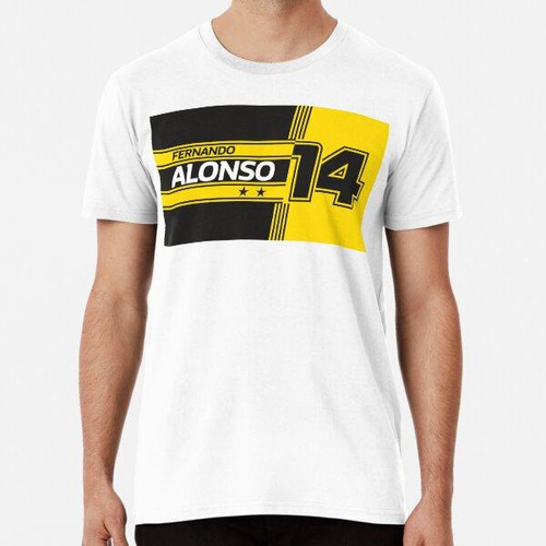 Remera Camiseta Clásica Fernando Alonso Renault F1.png Algod