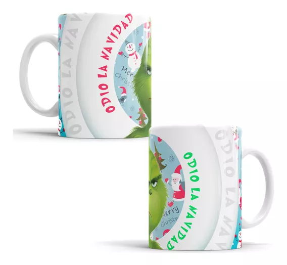 Taza De El Grinch Odio La Navidad, Para Regalo De Navidad