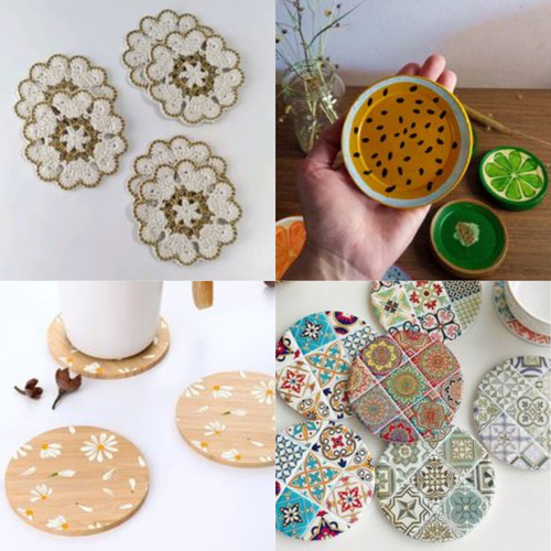 Bolacha Apoio De Mesa Copos Taças Objetos 10un Mdf 24h Cor Mdf Cru Grupo Paraíso Mdf