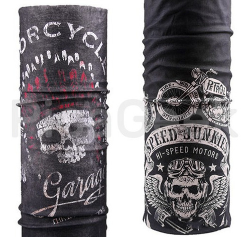 Bandana Cuellera Elastizada Calavera Táctica Ciclismo Moto