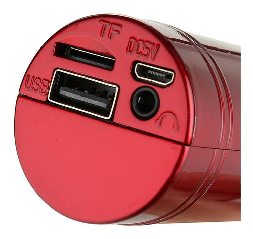 Imagen 4 de 10 de Microfono Karaoke Parlante Bluetooth Luces Led Audioritmicas