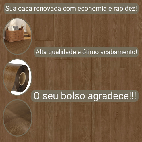 Vinílco Em Manta 0,7 Mm 2 M² (2,00mts X 1,00mts) Cor Fosco Desenho do tecido Imbuia