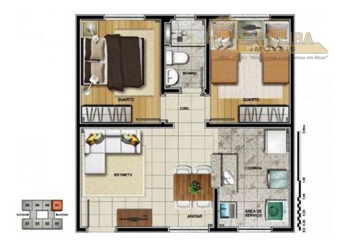 Apartamento Vila Alzira Cond.sta Clara Ref.:3040-4 - 3040