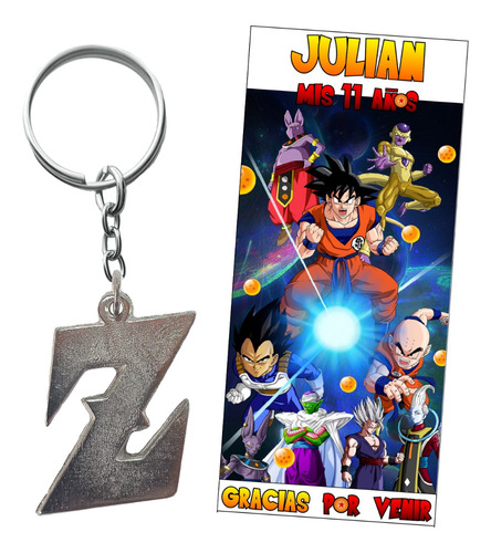 Llaveros Souvenirs Llavero Dragon Ball Z Pack X 10 Unidades 