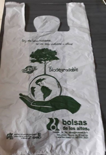 Bolsa Biodegradable Camiseta Mediana Con Envio Gratis 1 Kg