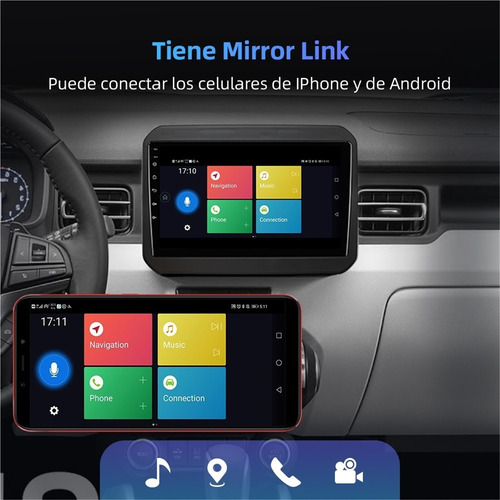 Estéreo Cámara For Suzuki Ignis 2017-2020 Frente Gps Fm