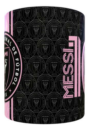 Taza Messi: Inter De Miami 11oz/325ml Negro Inter Miami Messi 2