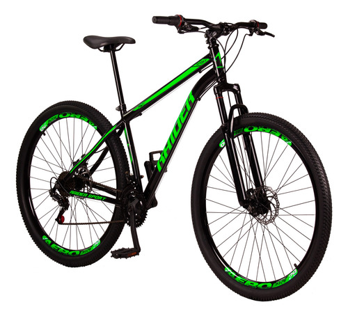 Bicicleta Montaña Rodado 29 Hombre Bicicleta Aro 29 Amort. Color Negro/verde Tamaño Del Cuadro Xl