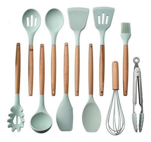 Juego De Utensilios De Cocina De Silicona, 11 Piezas