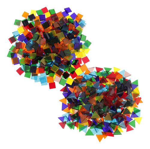 500pcs Mosaico Azulejos De Vidrio Claro Accesorios Para Para
