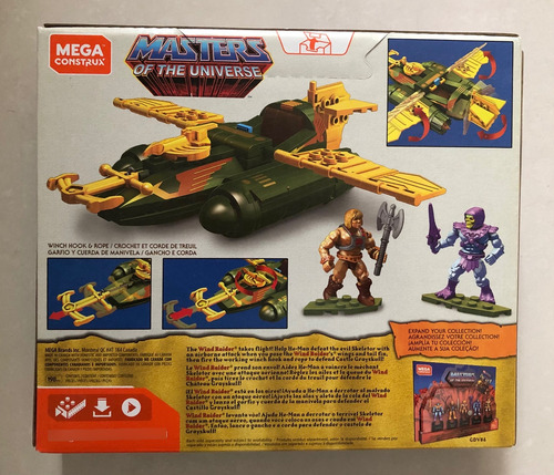 Megaconstrux Máster Of The Universe Ataque Wind Raider 198 He-man /skeletor (Usado)