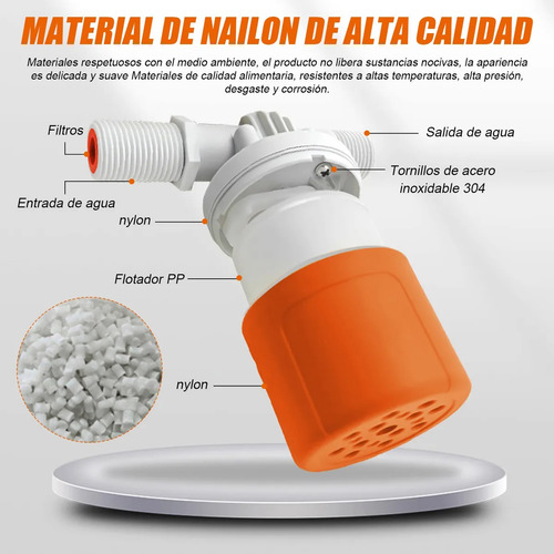 2 Válvula Control Automática Agua Nivel Bola Flotante Tinaco