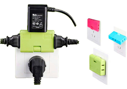 Adaptador Multitoma 3 Enchufes Giratorio 180°