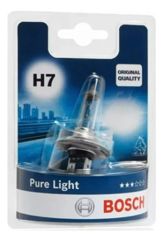 2 Ampolleta Bosch H7 Pure Light 12v 55w Blanco Neutro .