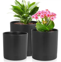 Comprar Maceteros De 6\u002F5\u002F4 Pulgadas, Juego De 3 Maceteros Cilíndrico