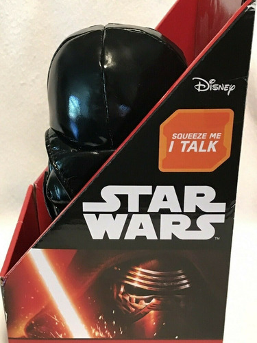 Imagen 2 de 3 de Star Wars Peluche Darth Vader Presiona Y Habla Original