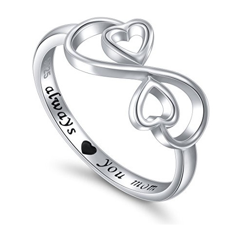 Plata Esterlina Grabado Always Love You Mom Hija De La Madre