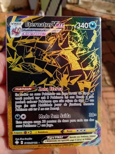 Carta Pokémon Dhelmise Vmax Destinos Brilhantes em Promoção na