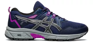 Tênis Asics Gel Venture 8 Feminino Azul/cinza De Trilha