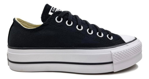 Tenis De Plataforma Converse Lona Choclo Negro 100% Original