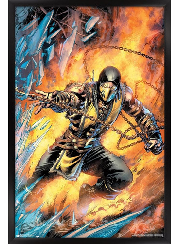 Trends International Mortal Kombat-scorpion Comic Wall Poste