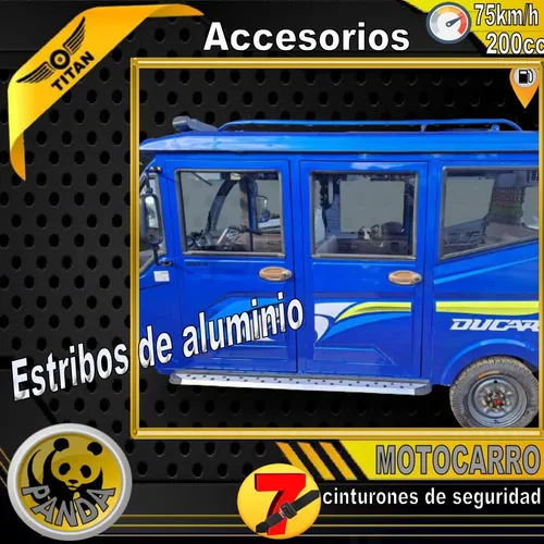 Triciclo Naftero 7 Pasajeros Motocarro Titan Panda 200cc 0km