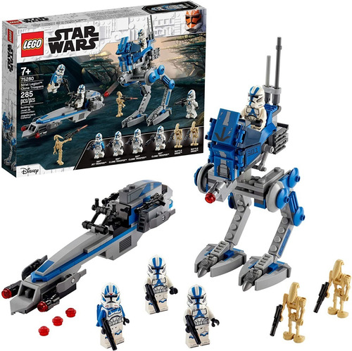 Imagen 3 de 12 de Lego® Star Wars - Soldados Clon De La Legión 501 (75280)