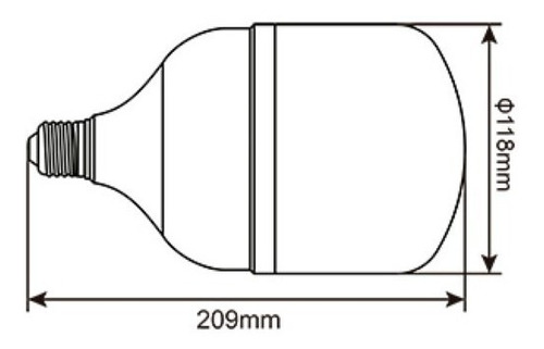 Imagen 2 de 4 de Pack X 6 Lámparas Led Luz Cal/fria High Power 40w E27 Candil