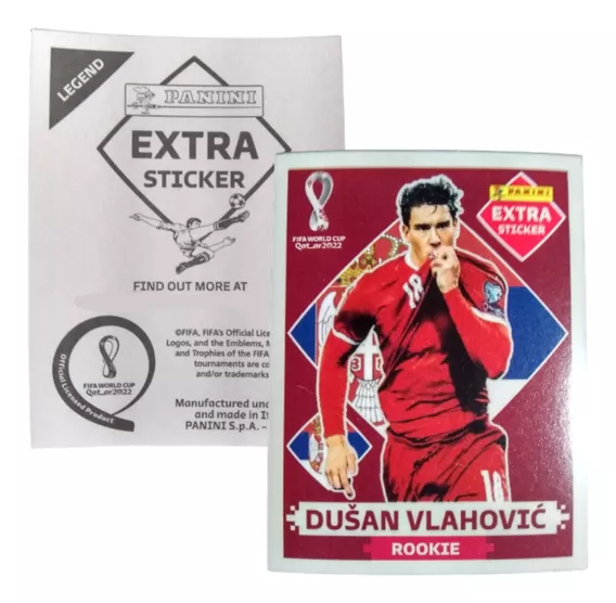 Extra Sticker Base Dusan Vlahovic World Cup Qatar 2022