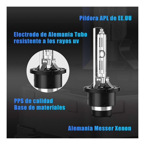Faro Hid Xenón D2s D2c D2r 35w 6000k, 2 Pzas