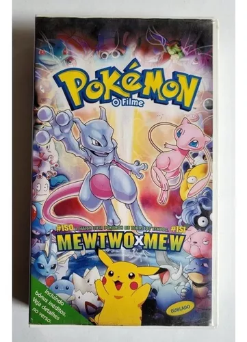 FITA VHS POKEMON O FILME DUBLADO MEWTWOXMEW INCLUINDO BÔNUS