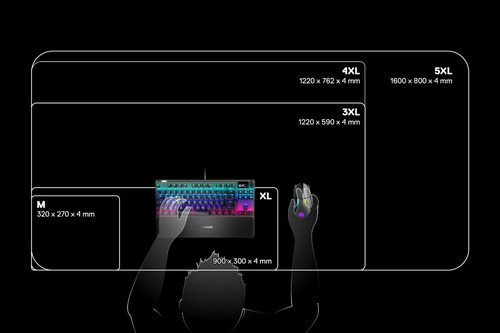 Mouse Pad Gamer Rgb Steelseries Qck Prism 3xl