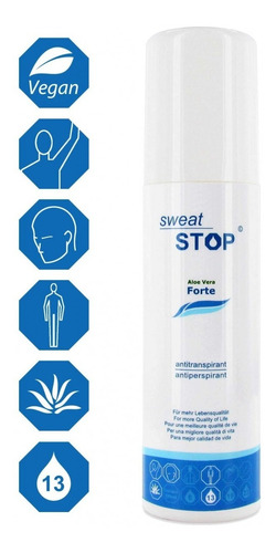 Imagen 1 de 1 de Sweatstop® Aloe Vera Forte Spraycorporal-sudoración Excesiva