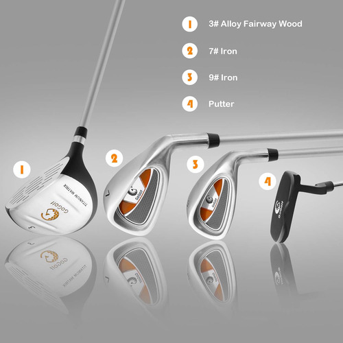 Set De Palo De Golf Tangkula Junior Para Abdomen Derecho