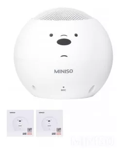 Mini Bocina Bluetooth D-95b Polar - We Bare Bears Miniso