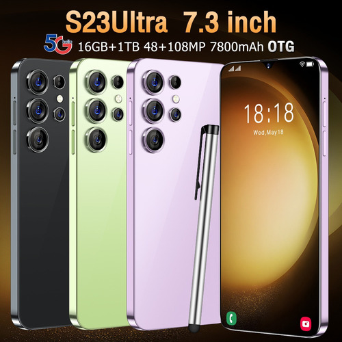 Teléfono Inteligente Android Barato S23 Ultra 7.3 16 Gb+1 Tb 1