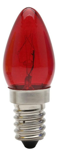 Lampada Chupeta Brasfort 07wx220 Vermelha E14 8505 - Kit C