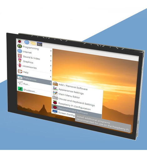 Pantalla Lcd Táctil Capacitivo Para Raspberry Pi 4b 3b 3b